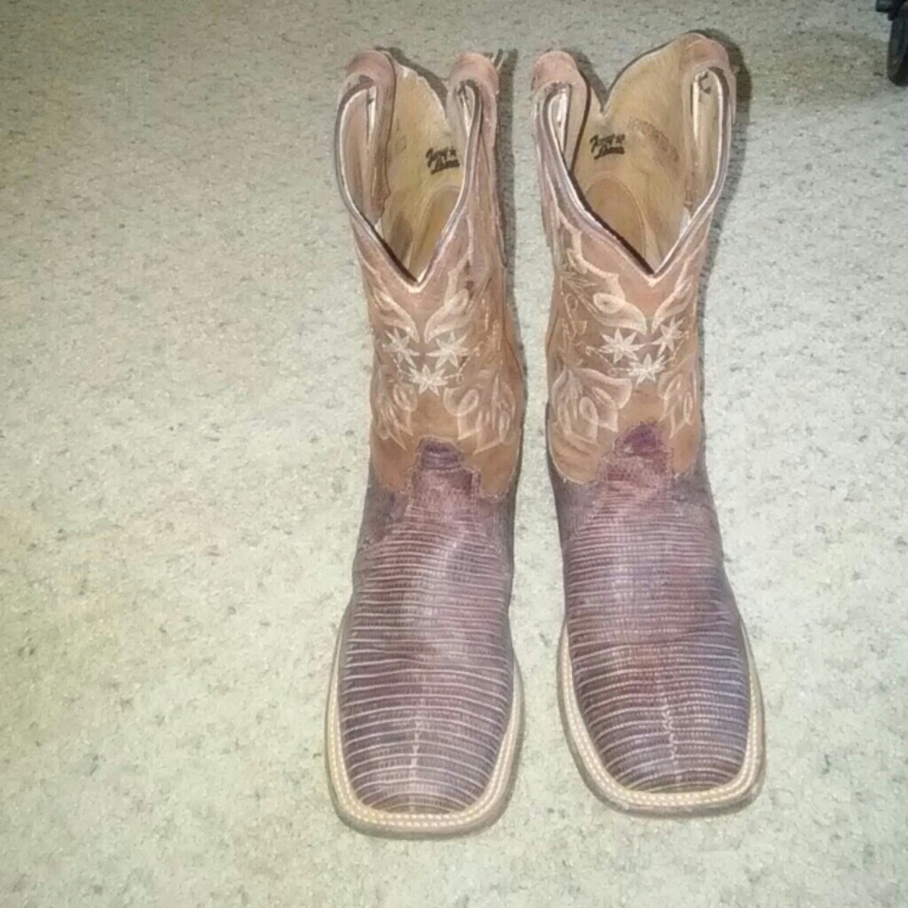 Women's Tony lama lizard boots